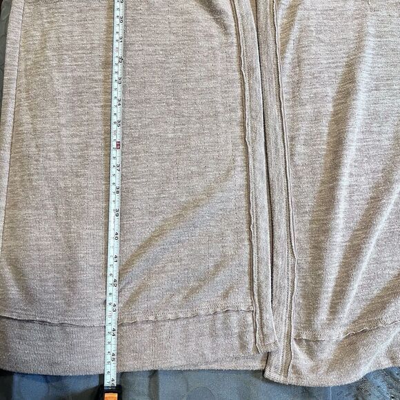 Free People Beach Open Front Long Knit Cardigan Sweater Size XS TP Soft - Picture 9 of 10
